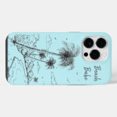 Palmboomstrand iPhone Hoesje (Achterkant horizontaal)