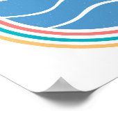  palmboomstrand "strand meer, minder zorgen" poster (Hoek)