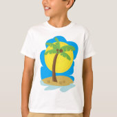 Palmboomstrand T-shirt (Voorkant)