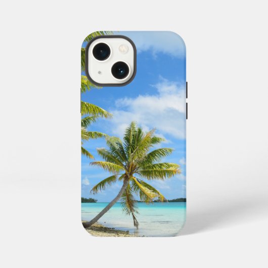 Palmboomstrandifoon iPhone Hoesje (Achterkant)