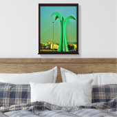 Palmboomstructuur Canvas Afdruk (Insitu (Slaapkamer))