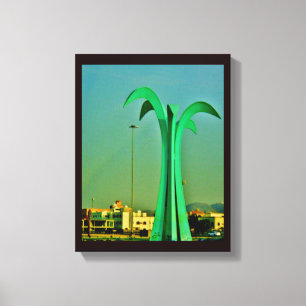 Palmboomstructuur Canvas Afdruk