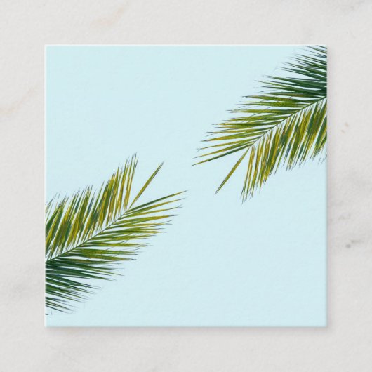 Palmboomtak Afsprakenkaartje (Voorkant)