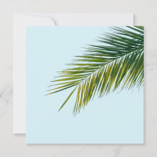 Palmboomtak Bedankkaart (Voorkant)