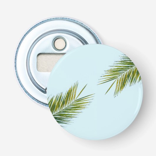 Palmboomtak Button Flesopener (Voorkant)