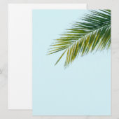 Palmboomtak Feestdagenkaart (Voorkant / Achterkant)
