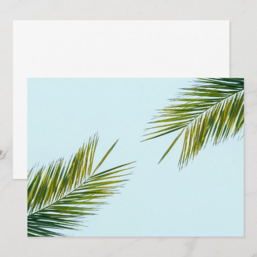 Palmboomtak Menu (Voorkant / Achterkant)