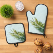 Palmboomtak Ovenwant & Pannenlap Set (Top down)