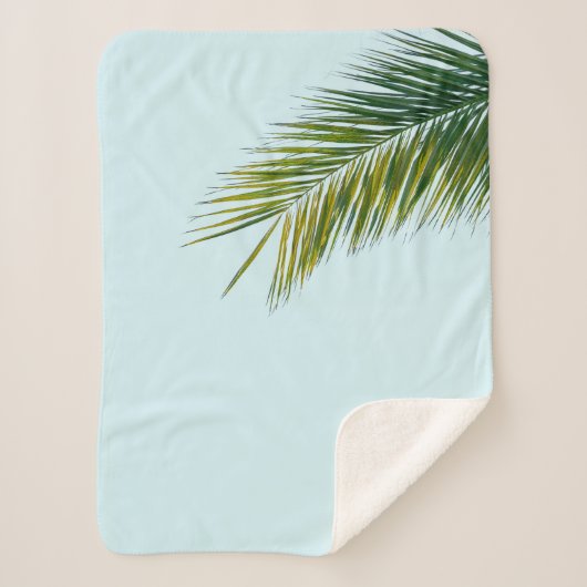 Palmboomtak Sherpa Deken (Voorkant)