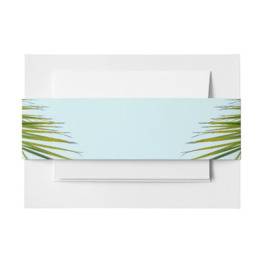 Palmboomtak Uitnodigingen Wikkel (Voorkant Voorbeeld)