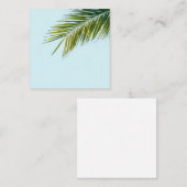 Palmboomtak Vierkante Visitekaartje (Voorkant / Achterkant)