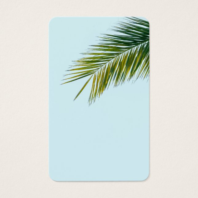 Palmboomtak Visitekaartje (Voorkant)