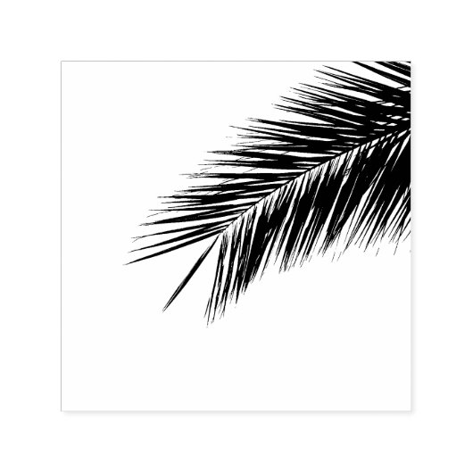 Palmboomtak Zelfinktende Stempel (Design)