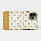 Palmboomtropische zomer botanische mosterd moderne Case-Mate iPhone case (Achterkant (horizontaal))