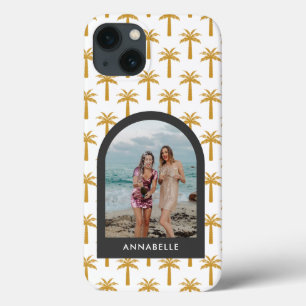 Palmboomtropische zomerboogmosterd foto Case-Mate iPhone case
