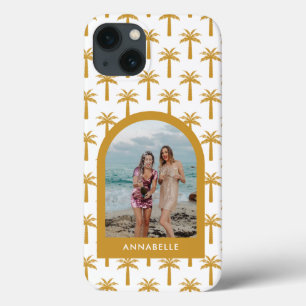 Palmboomtropische zomerboogmosterd foto Case-Mate iPhone case