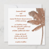 palmboomuitnodiging kaart (Voorkant)