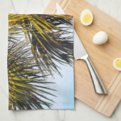 Palmboomvertakkingen, namiddag zon theedoek (Quarter Fold)