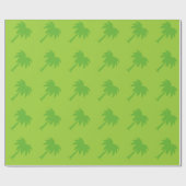 Palmboomvormig verpakkingspapier cadeaupapier (Vlak)