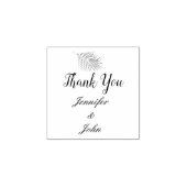 Palmboomvulpatronen Tropische bruiloft Rubberstempel (Afrduk)