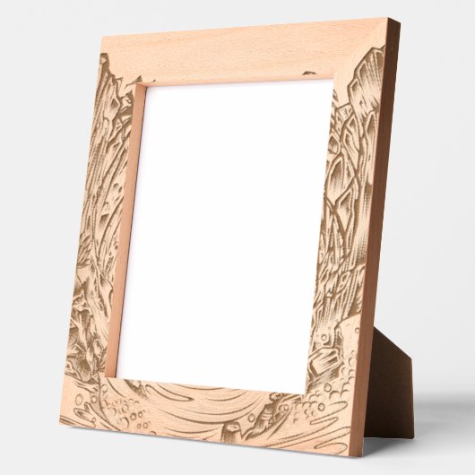 Palmboomzonsondergang Gegraveerde Lijstjes (Links)