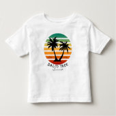 Palmboomzonsondergang Kinder Shirts (Voorkant)