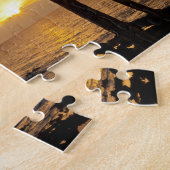 Palmboomzonsondergang Legpuzzel (Zijkant)