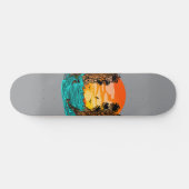 Palmboomzonsondergang Persoonlijk Skateboard (Horizontaal)