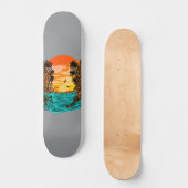 Palmboomzonsondergang Persoonlijk Skateboard (Voorkant)