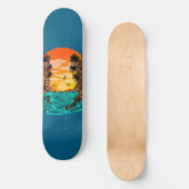 Palmboomzonsondergang Persoonlijk Skateboard (Voorkant)