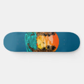 Palmboomzonsondergang Persoonlijk Skateboard (Horizontaal)
