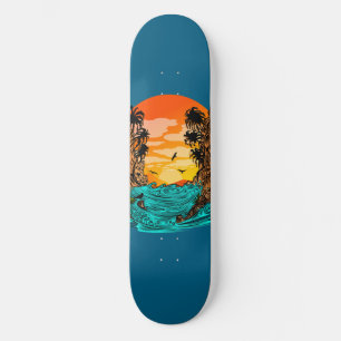 Palmboomzonsondergang Persoonlijk Skateboard