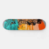 Palmboomzonsondergang Persoonlijk Skateboard (Horizontaal)