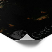 Palmboomzonsondergang Poster (Hoek)