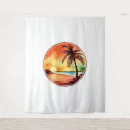 Palmcirkel watercirkel wandkleed