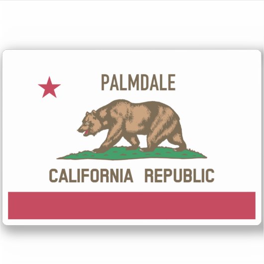 Palmdale CA Sticker (Voorkant)