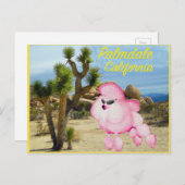Palmdale California Roze Briefkaart (Voorkant / Achterkant)