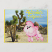 Palmdale California Roze Briefkaart (Voorkant)