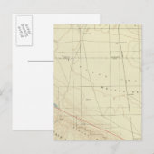 Palmdale quadrangle toont San Andreas Rift Briefkaart (Voorkant / Achterkant)