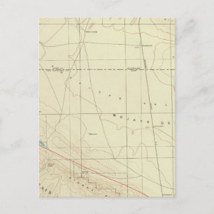 Palmdale quadrangle toont San Andreas Rift Briefkaart