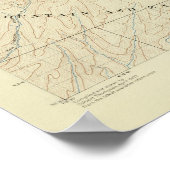 Palmdale quadrangle toont San Andreas Rift Poster (Hoek)