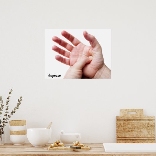 Palmdruk Poster (Keuken)