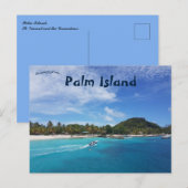 Palmeiland St. Vincent en het Grenadines Briefkaar Briefkaart (Voorkant / Achterkant)