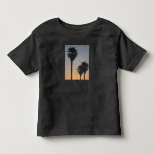 Palmen bij zonsondergang kinder shirts