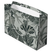 Palmen, bloemen, tropische monstera blad. groot cadeauzakje (Achterkant Gekanteld)