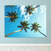 Palmen Canvas Afdruk (Insitu (Houten vloer))
