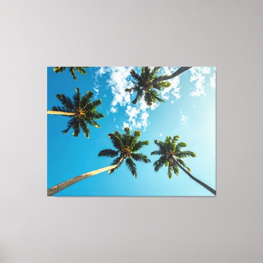 Palmen Canvas Afdruk (Voorkant)