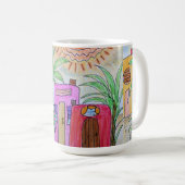 Palmen en hutten koffiemok (Voorkant rechts)