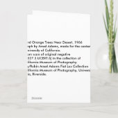 Palmen en Oranje Bomen dichtbij Woestijn, 1966 Kaart (Achterkant)