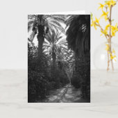 Palmen en Oranje Bomen dichtbij Woestijn, 1966 Kaart (Gele Bloem)